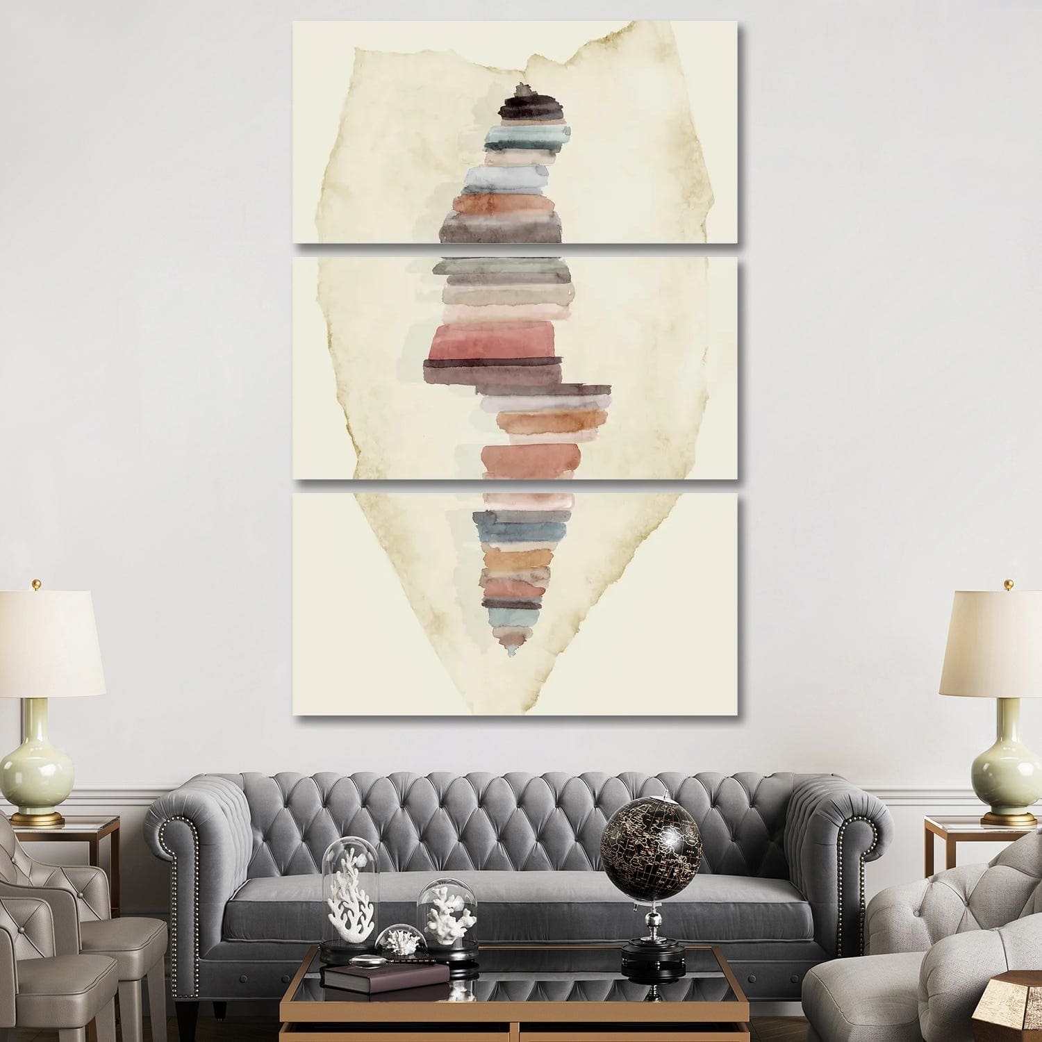 iCanvas "Jenga Fun I" by PI Studio 3Piece Canvas Wall Art Set Bed